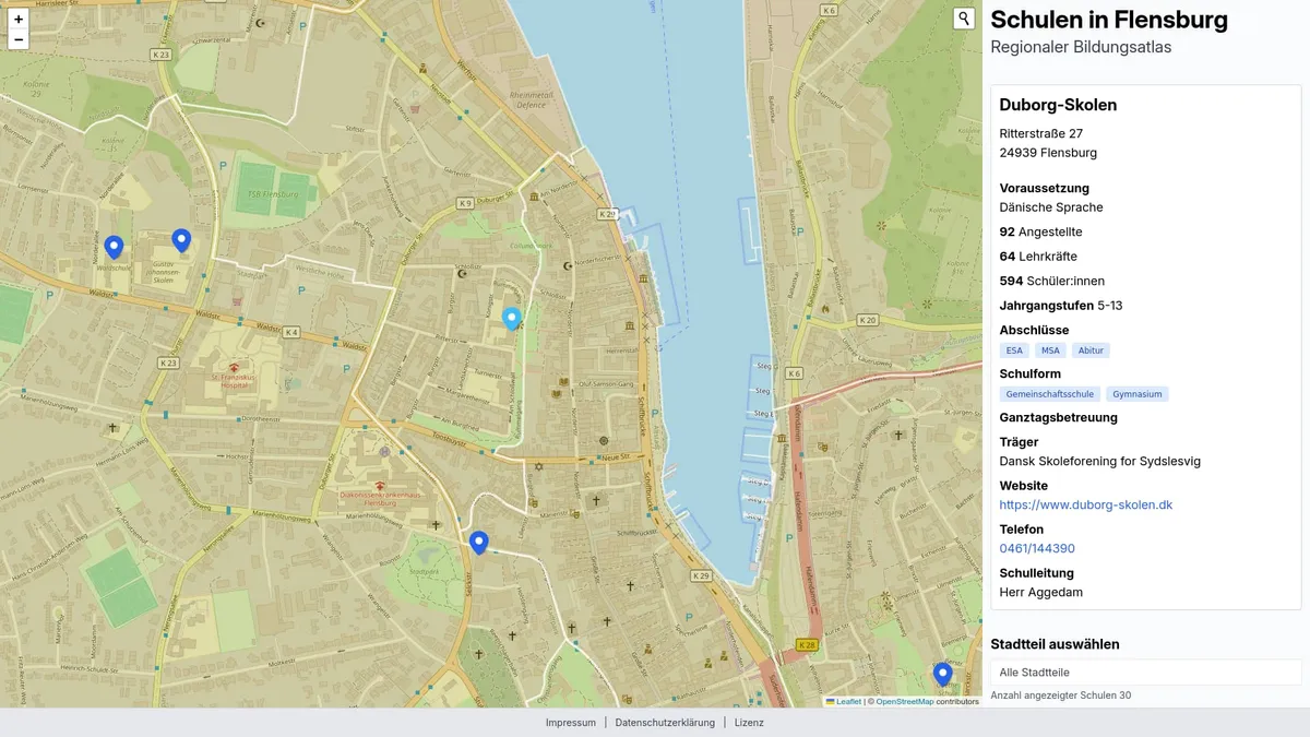 Vorschau des Projekts Bildungsatlas Flensburg